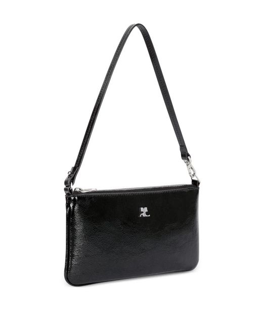 Courreges Black Courregès Ac Naplack Zipped Pouch