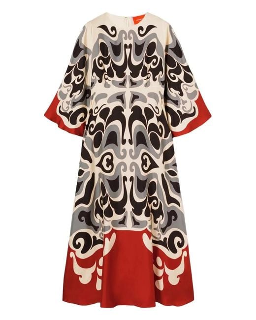 LaDoubleJ Red "Sorella Dress" Long Sleeve Dress