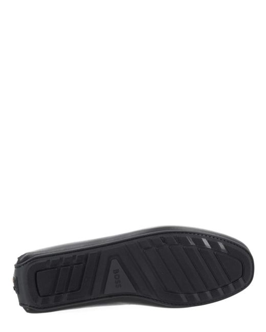 Boss Gray Moccasin With Bow for men