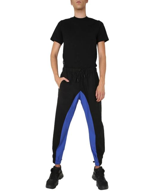 Marcelo Burlon Blue Jogging Pants for men