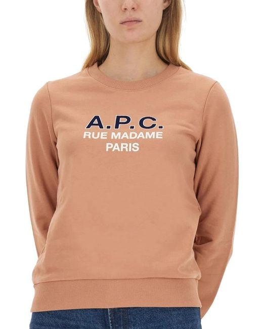 A.P.C. Blue Sweatshirt With Logo