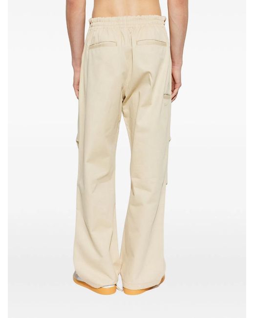 KENZO Natural Loose-Fit Cotton Trousers for men