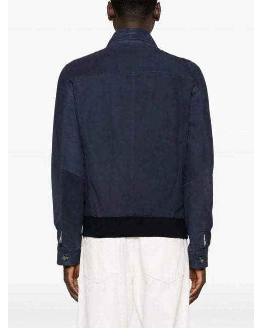 Barba Napoli Blue Colin Sport Jacket for men