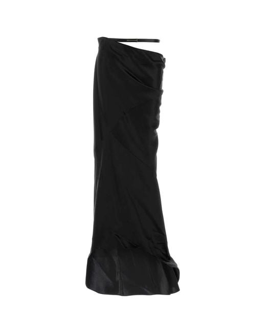 Tom Ford Black Satin Skirt