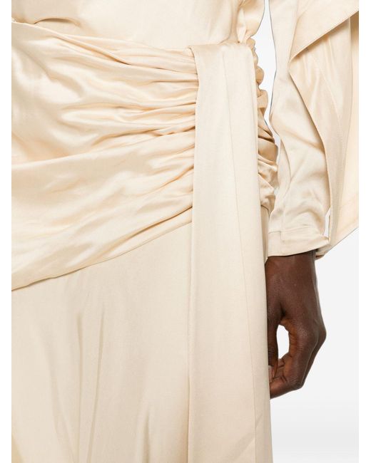 Zimmermann White Ascent Draped Blouse