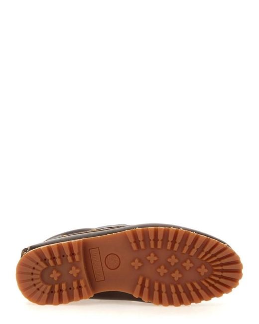 Timberland Brown Leather Boat Moccasin for men