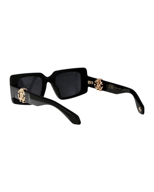 Roberto Cavalli Black Acetate Sunglasses