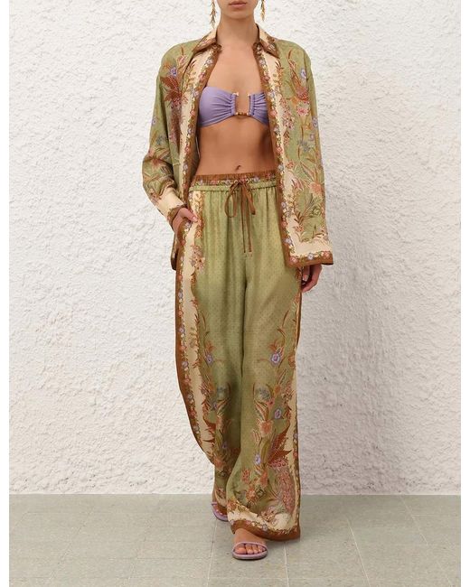 Zimmermann Natural Indra Relaxed Pants