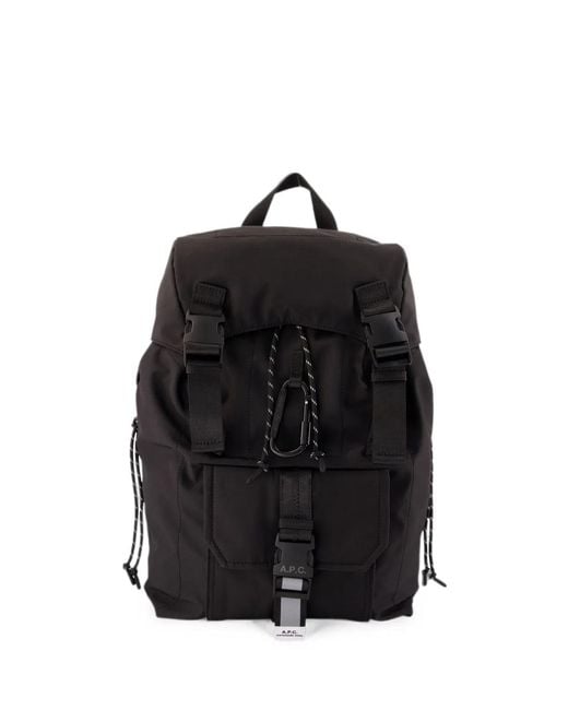 A.P.C. Black Polyamide Trek 2.0 Backpack for men