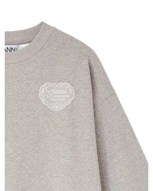 Ganni Gray Sweatshirt
