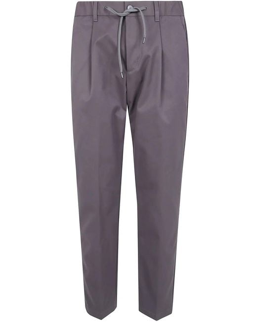 Herno Gray Classic Trousers for men