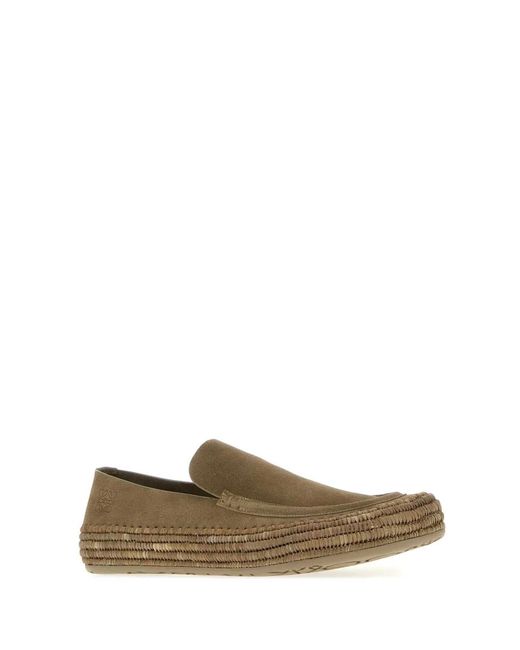 Loewe Natural Cappuccino Suede Paula S Ibiza Rio Loafers for men