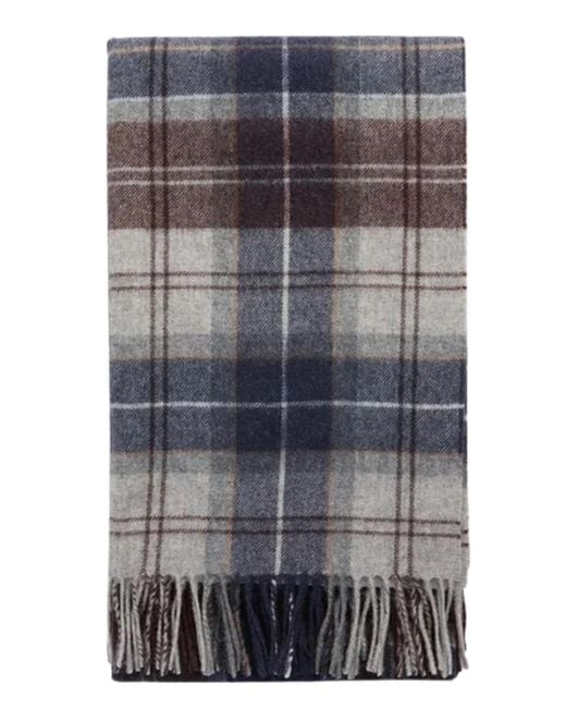 Barbour Gray Wool Scarf