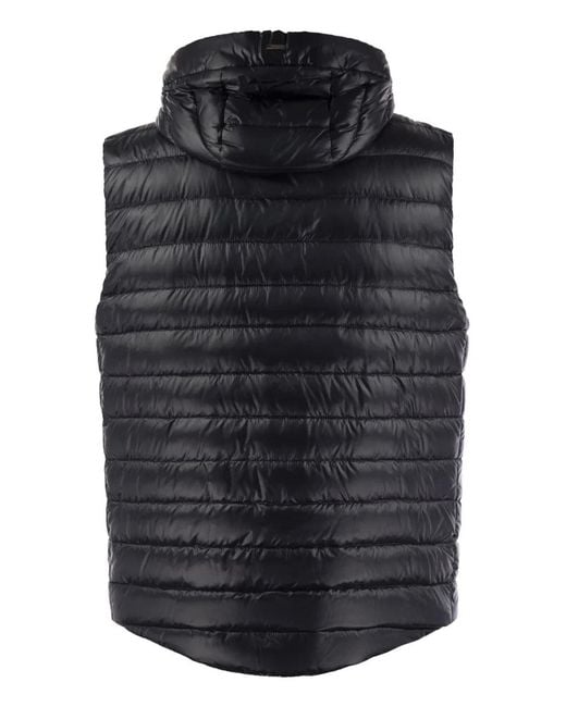 Herno Black Sleeveless Down Jacket for men