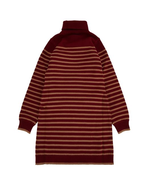 Twinset Red Abito A Righe