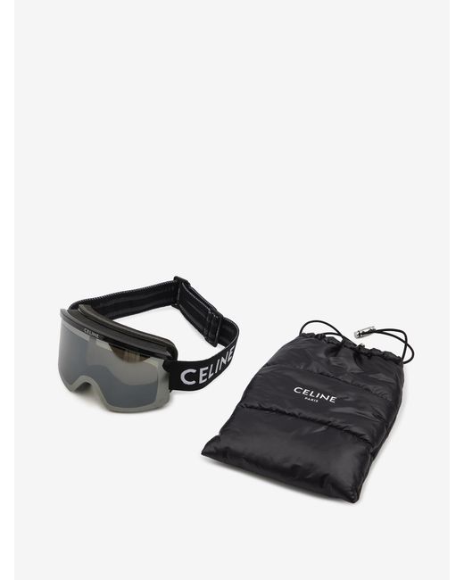 Céline Black Occhiale Da Sci Con Logo