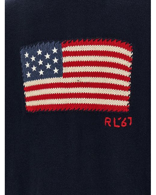 Polo Ralph Lauren Blue Cotton Sweater for men