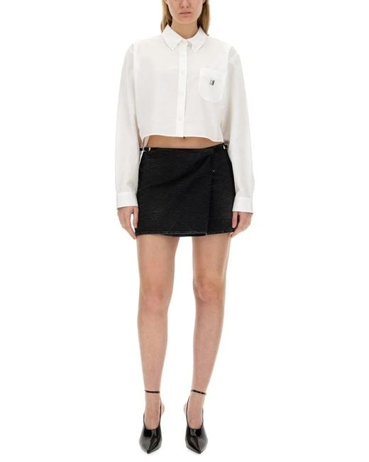Givenchy Black Voyou Wrap Skirt