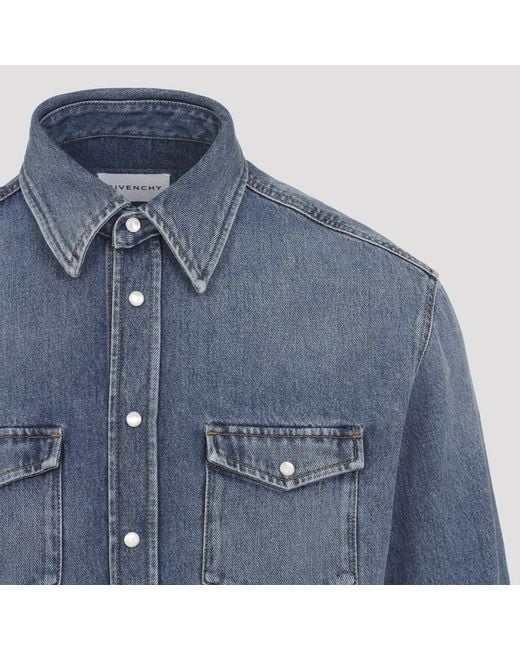 Givenchy Blue Classic Shirt for men