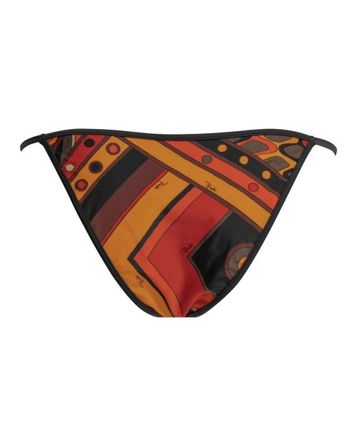 Emilio Pucci Brown Vivara Polyamide Elastane Bikini Briefs