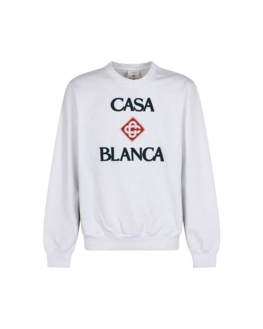 Casablanca Gray Logo-Patch Sweater for men