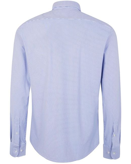 Rrd Blue "Oxford Jacquard Open" Shirt for men