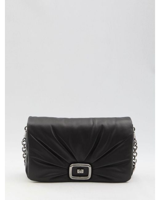 Roger Vivier Black Chic Large Handbag 36X20X7Cm