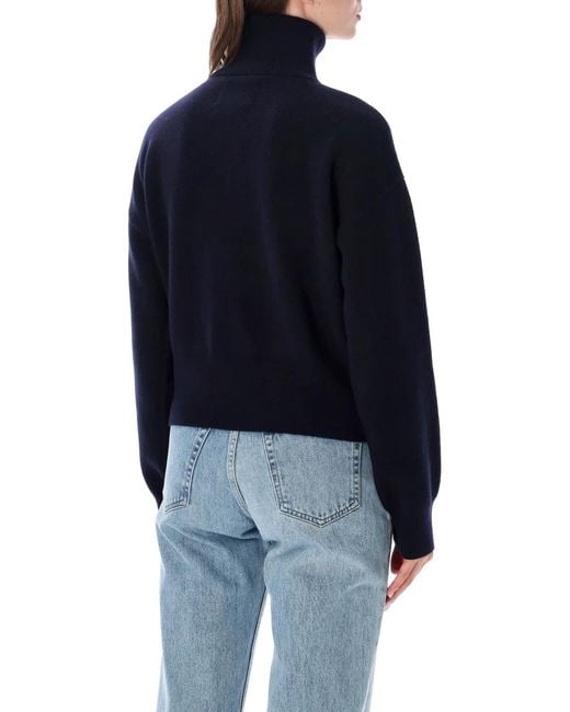 Extreme Cashmere Blue N°385 Xtra Cute Zip Cardigan