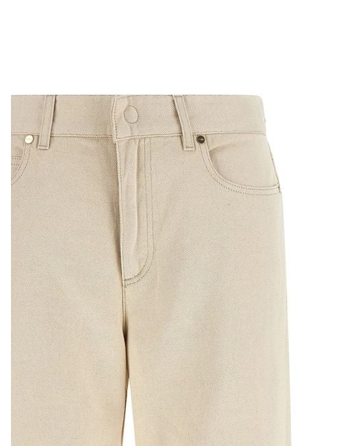 Fendi Natural 'Ff Reverse' Jeans