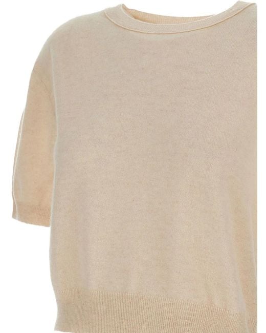 Lisa Yang White Genevra Cashmere Top