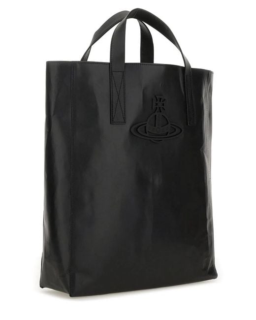 Vivienne Westwood Black Medium "Sarah" Tote Bag