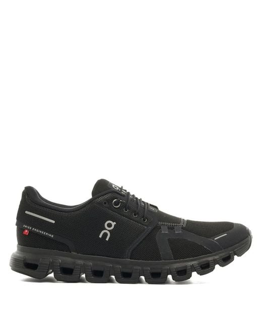 On Shoes Black "Cloud 6" Low-Top Sneakers for men