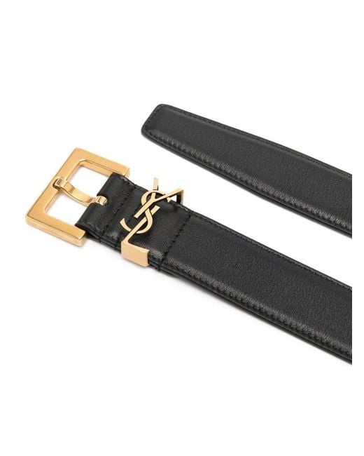 Saint Laurent Black Cintura Cassandre
