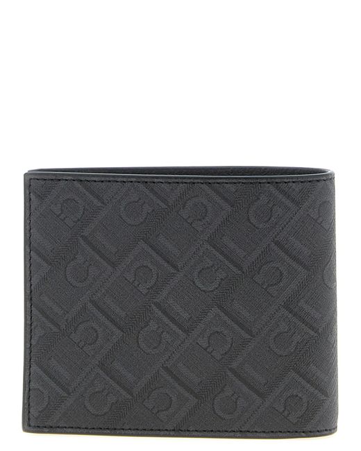 Ferragamo Gray 'Ferragamo Monogram' Wallet for men