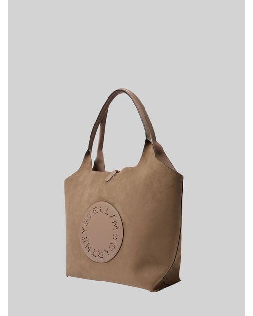 Stella McCartney Brown Reversible Tote Bag With Logo