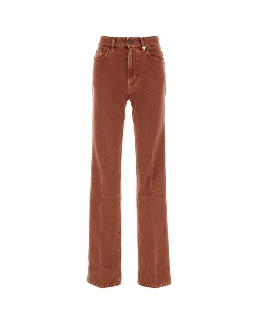 Chloé Brown Brick Denim Jeans