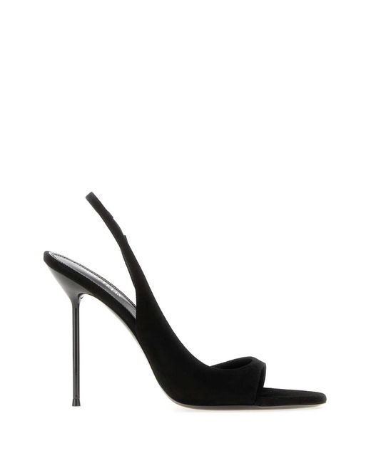Paris Texas Black Suede Lidia Heels