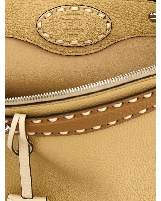 Fendi Metallic By The Way Selleria Leather Bag