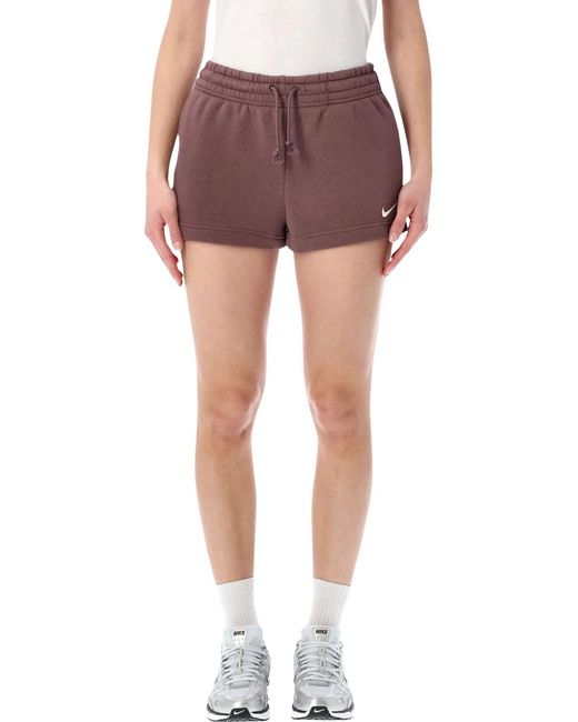 Nike Multicolor Elastic Waist Fleece Shorts