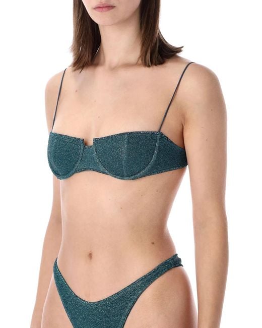 Oseree Blue Oséree Swimwear Lumière Balconette Bikini