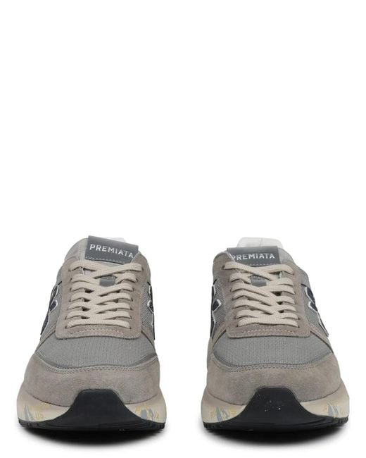 Premiata White Calf Leather Sneaker for men