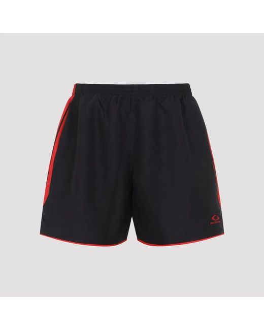 Balenciaga Blue Soccer Swim Shorts for men