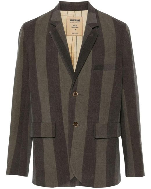 Uma Wang Brown Jacal Jacket for men