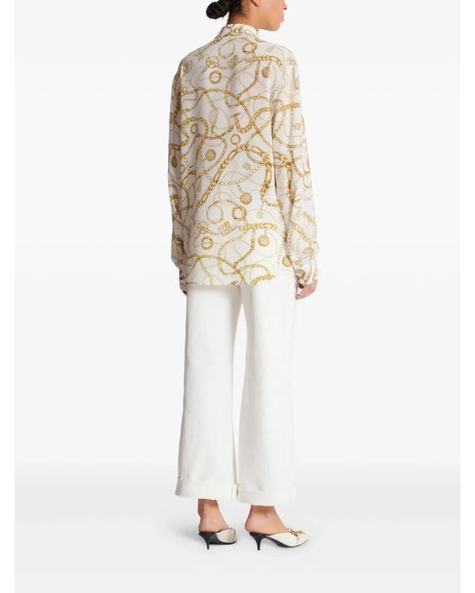 Balmain Natural Pure Silk Shirt