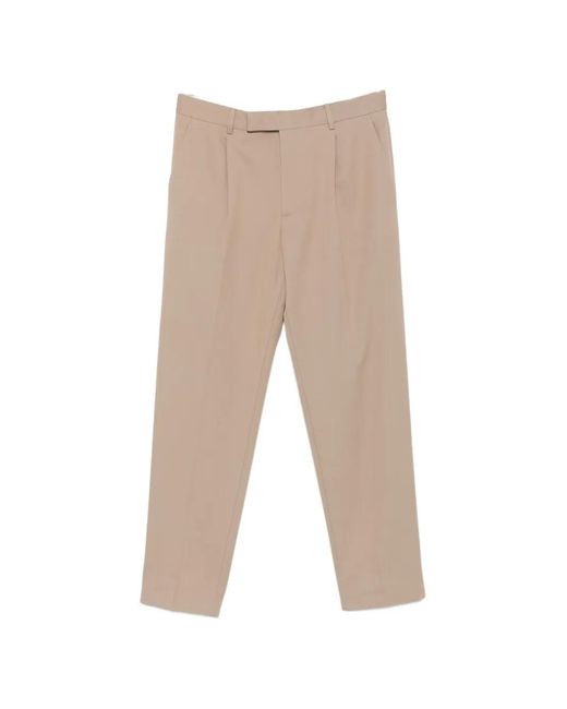 Zegna White Cotton And Wool Trousers for men