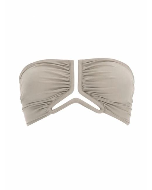 Rick Owens White "Allanah" Bikini Top