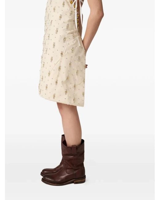 Miu Miu Brown Foule Aged Look Leather Booties