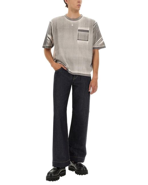 McQueen Gray Cropped T-Shirt for men