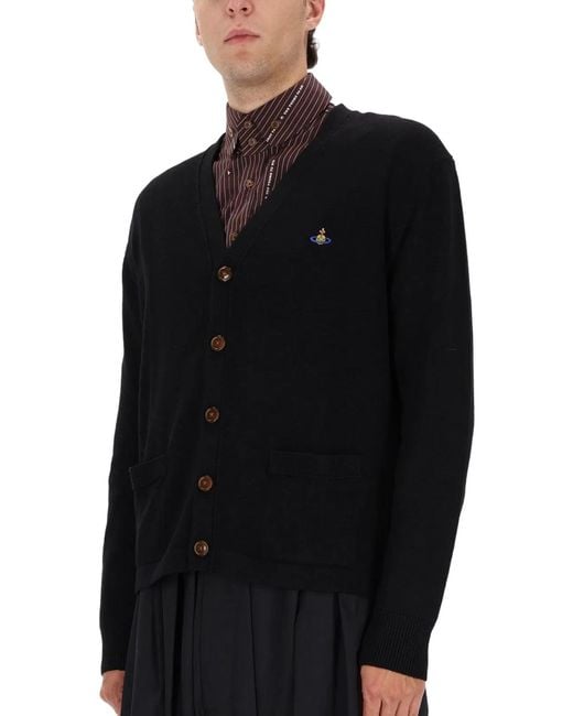 Vivienne Westwood Black Cardigan "Alex" for men
