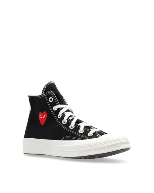 COMME DES GARÇONS PLAY White X Converse Chuck 70 Hi Sneakers